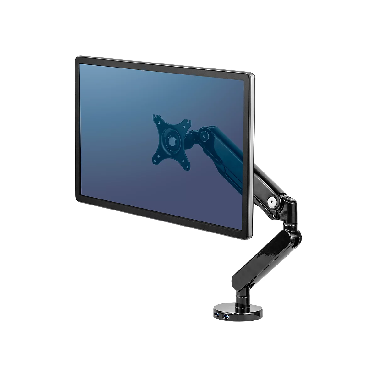 Support d'écran simple série Platinum Fellowes, noir, jusqu'à 9 kg et 30''