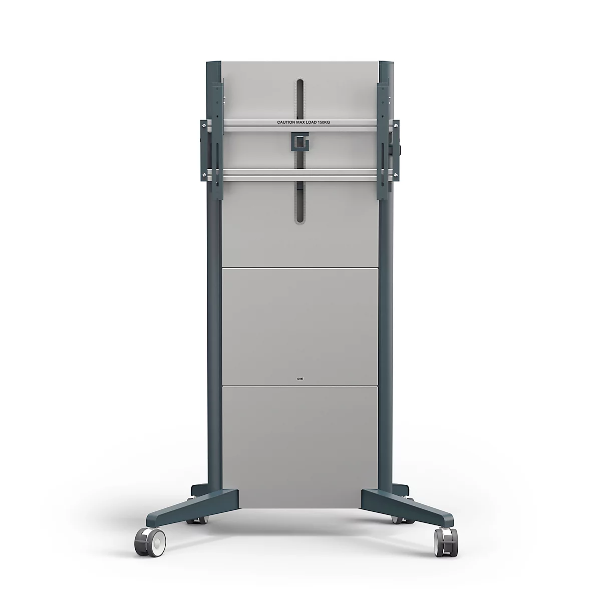 Support d'écran SMS Presence, mobile, réglable en hauteur électriquement, pour 1 écran à partir de 46' et jusqu'à 150 kg, VESA, verrouillage, gestion des câbles, anthracite