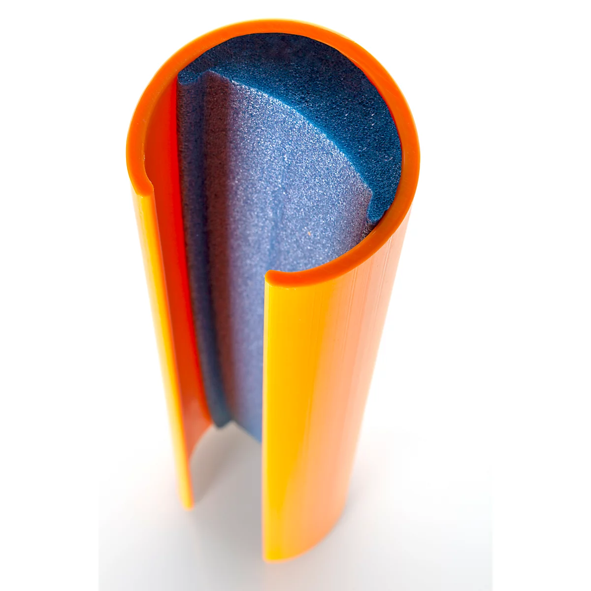 Support d'étagère de protection a.m.p.e.r.e. ECO RACK, adapté au stockage en congélation, couleur signal, plastique recyclé, L 88-100 x H 600 mm