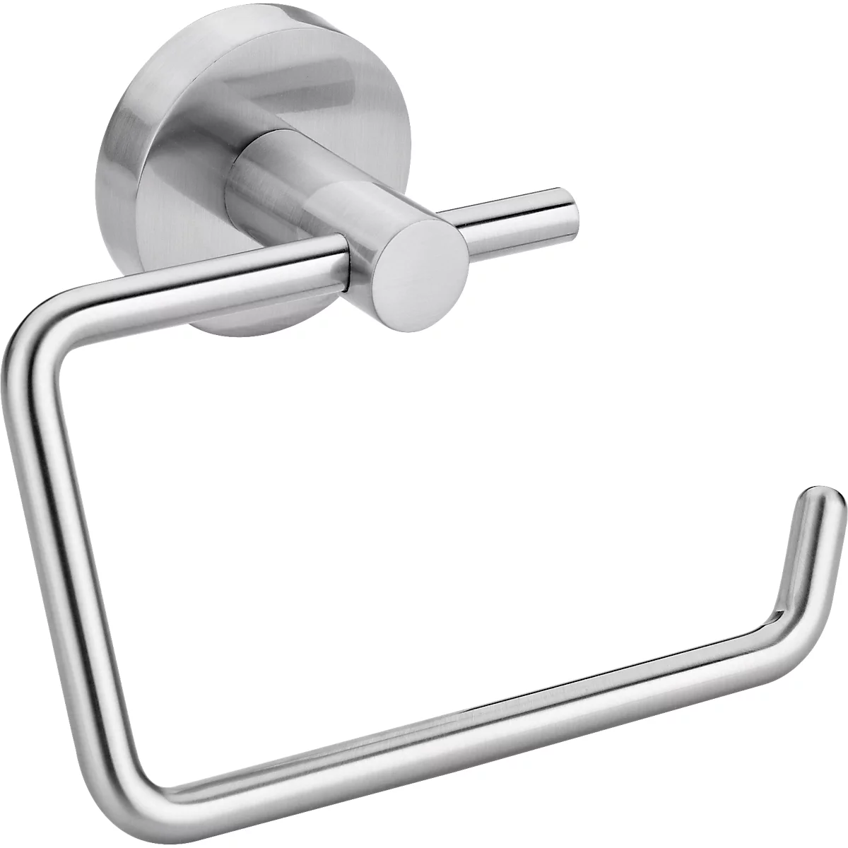 Support de papier toilette tesa Moon, fixation sans perçage, avec solution adhésive, amovible, aspect inox