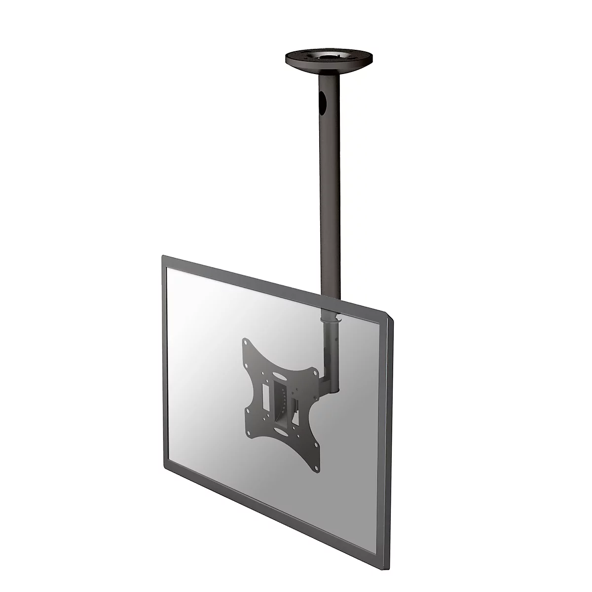 Support de plafond pour écran plat PLASMA-C060 NewStar, jusqu'à 40', hauteur ajustable, inclinable/pivotant, noir