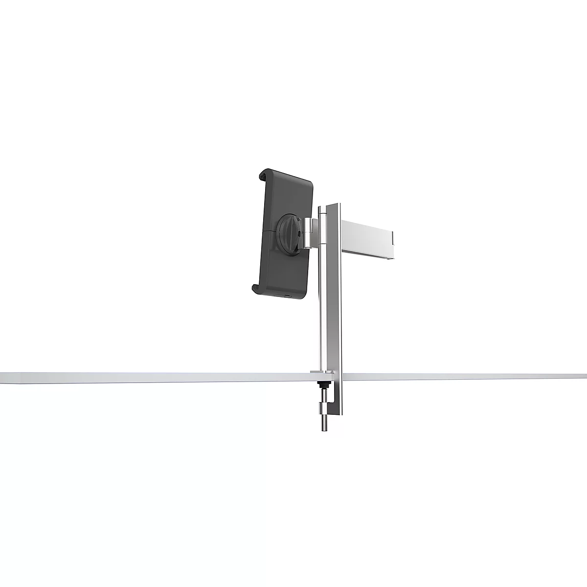Support de tablette DURABLE CLAMP, pour plateaux 7-13', bras pivotant rotatif et pince de table