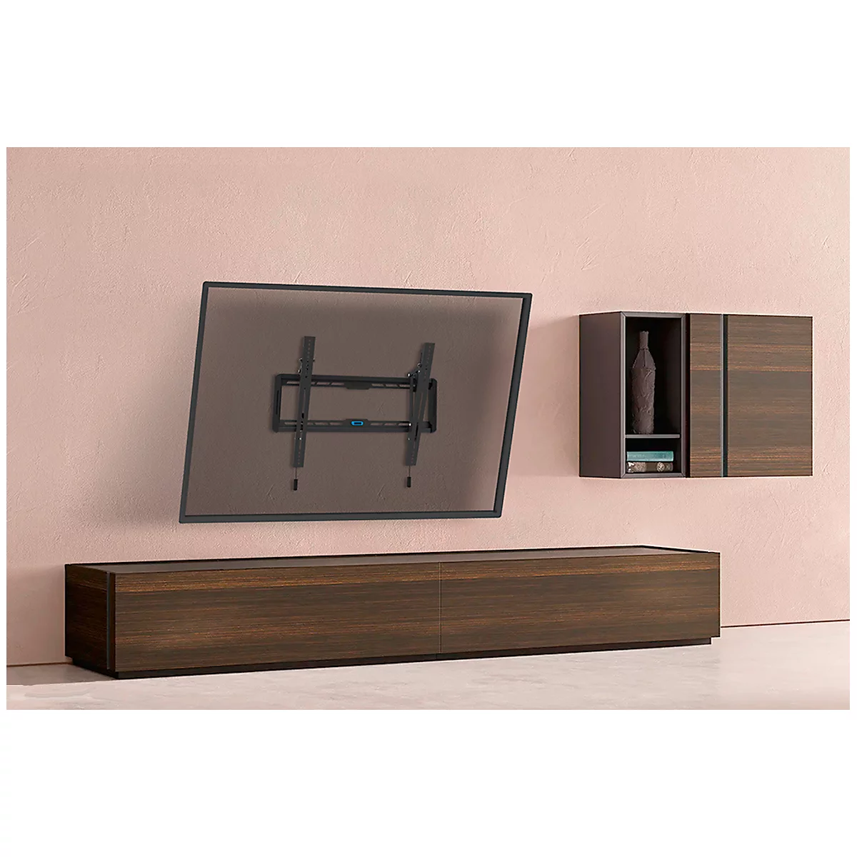 Support mural Neomounts® by Newstar WL35-350BL12, pour 1 écran 24-55' &amp; jusqu'à 25 kg, inclinable, verrouillable, VESA, 5 ans de garantie, noir
