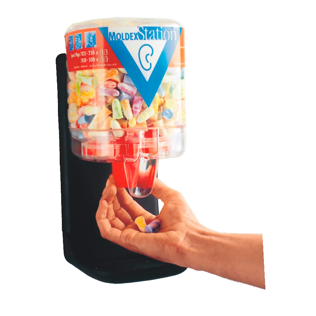 Support mural pour distributeur de bouchons d'oreille Spark Plugs soft 7825 MOLDEX