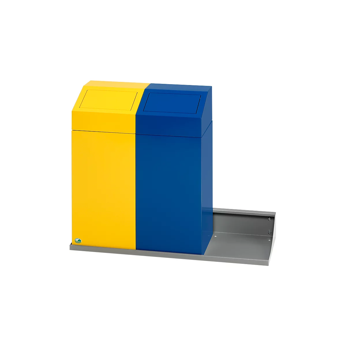 Support mural VAR, pour poubelles pour tri sélectif d'une surface de 320 x 320 mm, triple