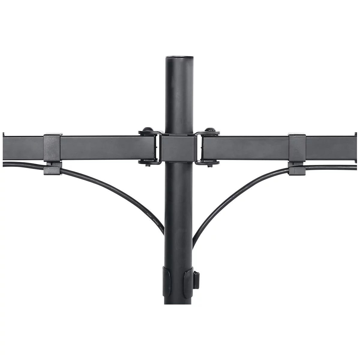 Support pour 2 écrans FPMA-D550DBLACK NewStar, jusqu'à 32', inclinable, pivotant et rotatif, hauteur et profondeur réglable