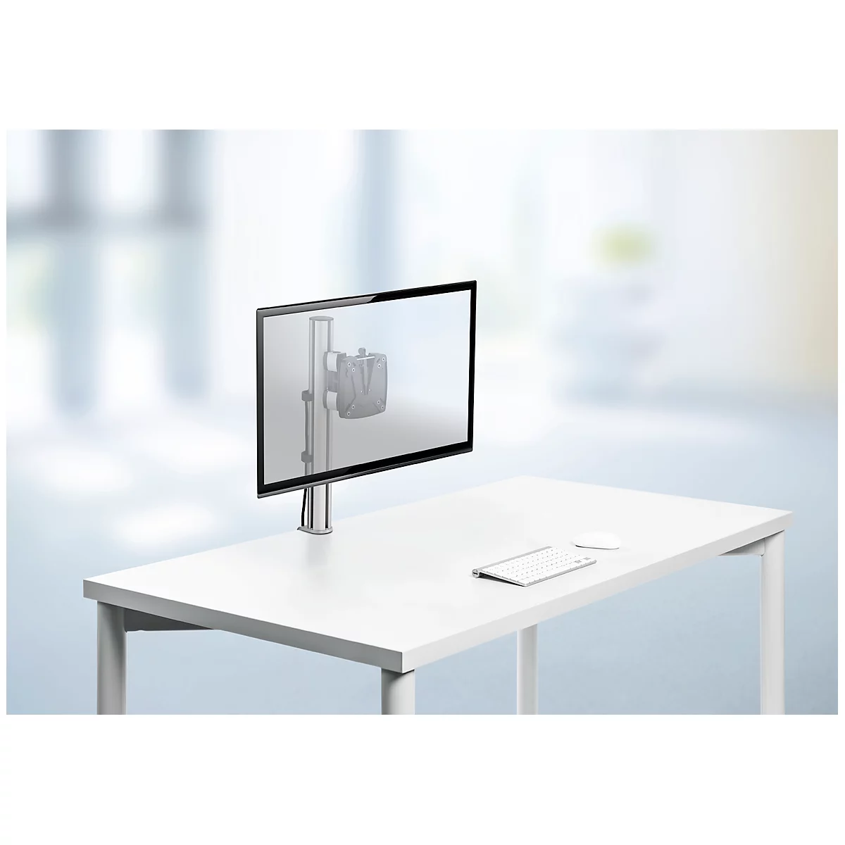 Support pour écran TSS Single 105 Novus, pince de 14 à 40 mm, H 445 mm, capacité de charge 15 kg