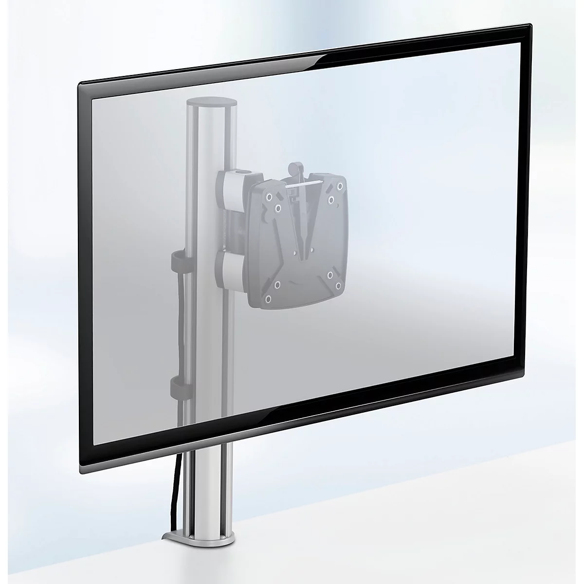 Support pour écran TSS Single 105 Novus, pince de 14 à 40 mm, H 445 mm, capacité de charge 15 kg