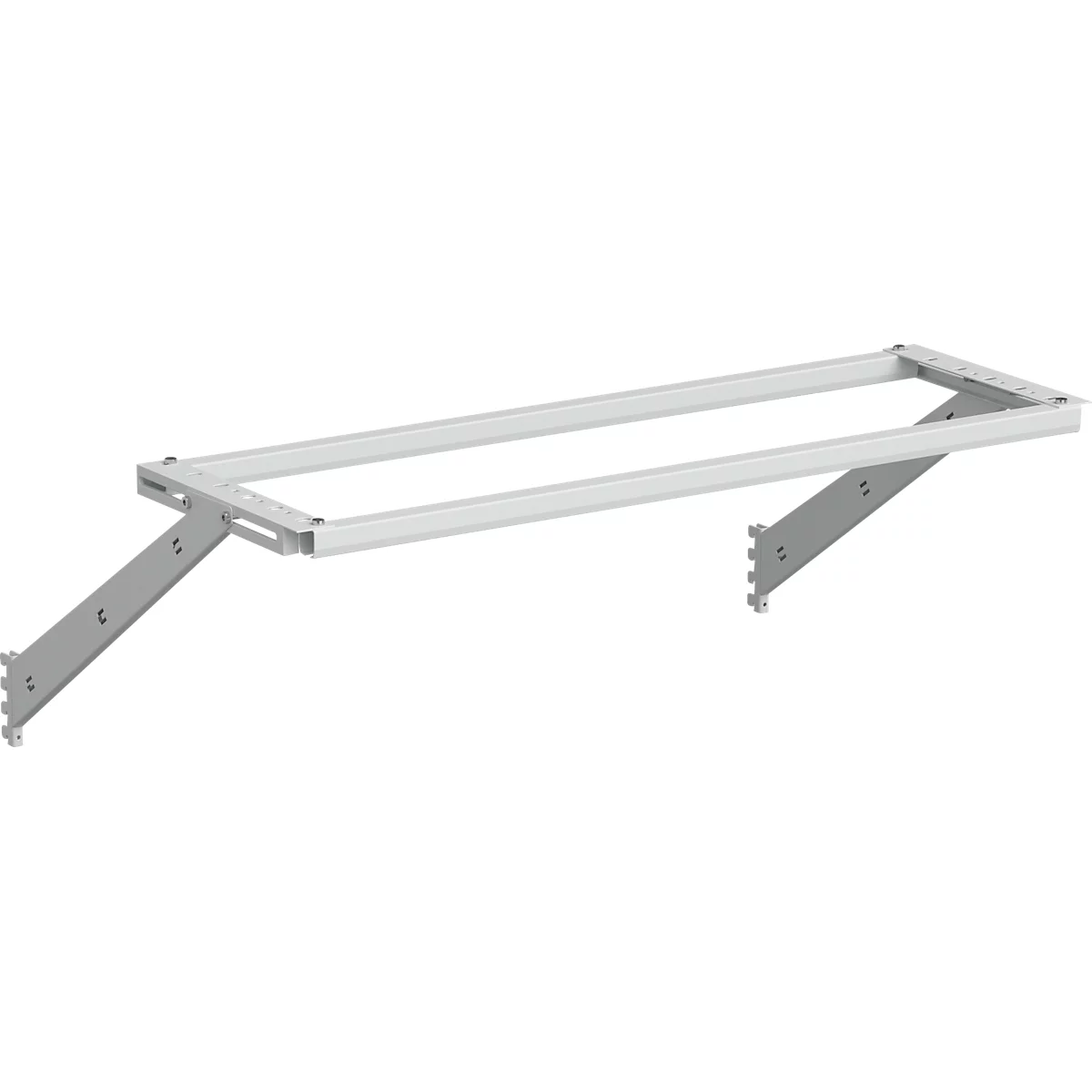 Support pour luminaires &amp; équilibreurs à ressort Treston, pour M1200, L 1200 mm, charge max. 15 kg, acier revêtu par poudre, RAL7035 (gris clair)