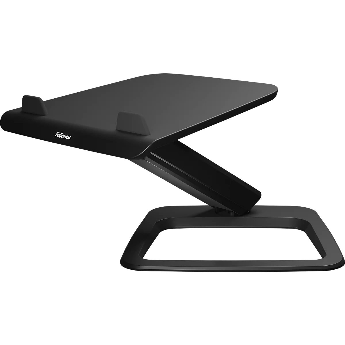Support pour ordinateur portable Fellowes Hana™ LT, pour 1 ordinateur portable jusqu'à 19' &amp; jusqu'à 4,5 kg, réglable en hauteur/rotatif, gestion des câbles, L 342 x P 396 x H 102 mm, noir