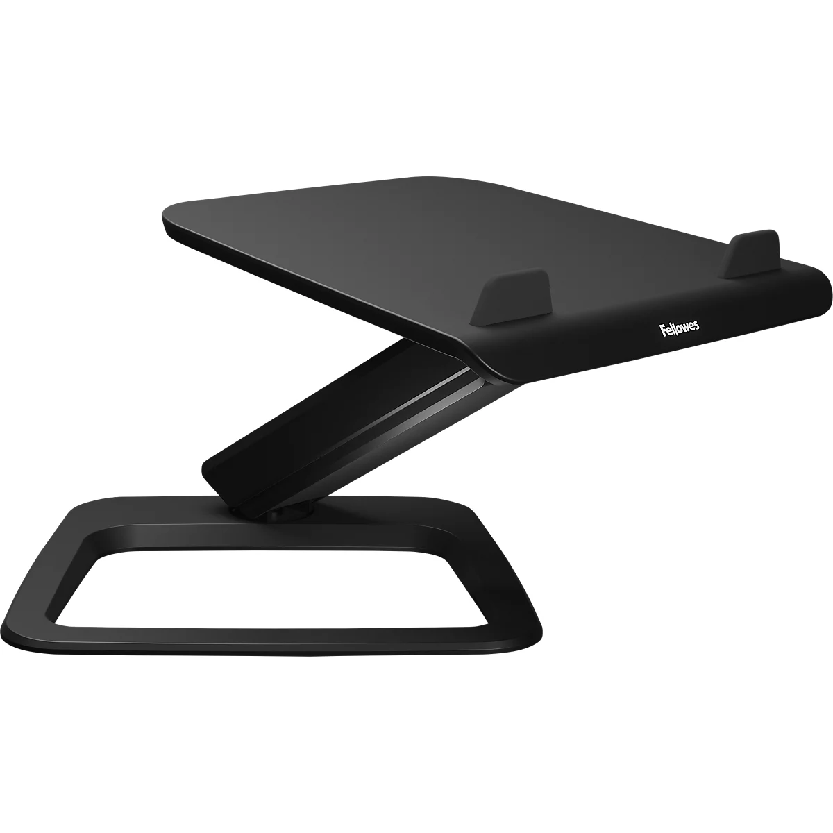 Support pour ordinateur portable Fellowes Hana™ LT, pour 1 ordinateur portable jusqu'à 19' &amp; jusqu'à 4,5 kg, réglable en hauteur/rotatif, gestion des câbles, L 342 x P 396 x H 102 mm, noir