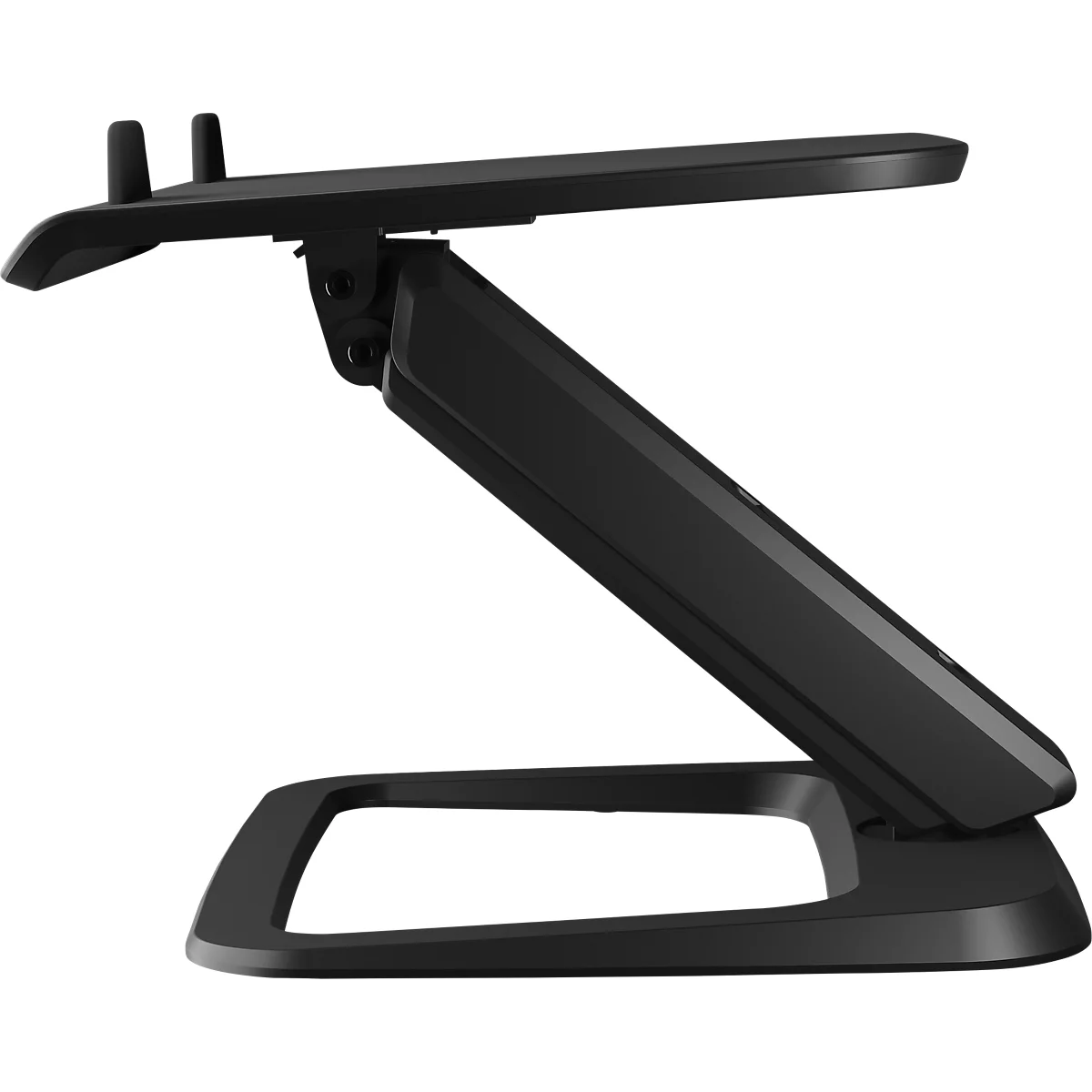 Support pour ordinateur portable Fellowes Hana™ LT, pour 1 ordinateur portable jusqu'à 19' &amp; jusqu'à 4,5 kg, réglable en hauteur/rotatif, gestion des câbles, L 342 x P 396 x H 102 mm, noir
