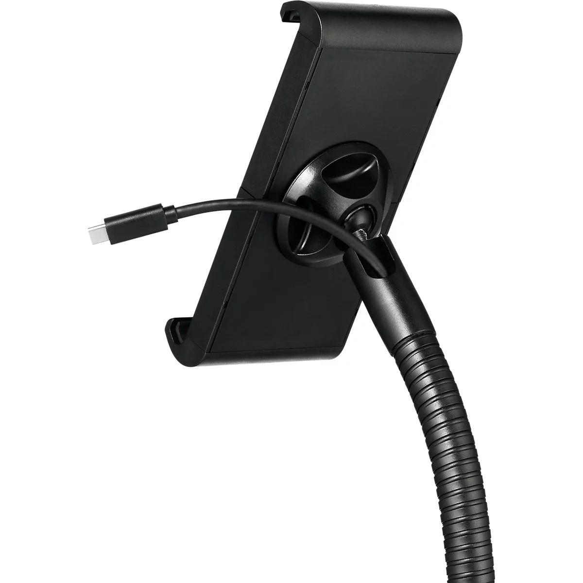 Support pour tablette Durable TOUGH FLOOR, pour 1 tablette de 7 à 13', support au sol, pivotant à 360°, guide-câble, antivol, noir
