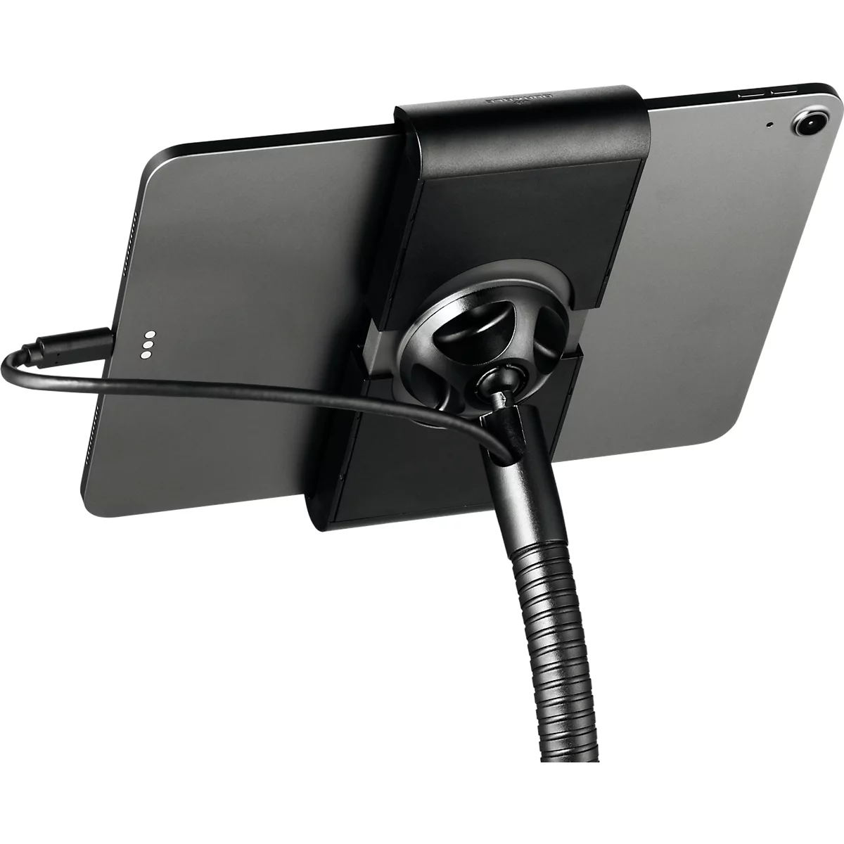 Support pour tablette Durable TOUGH FLOOR, pour 1 tablette de 7 à 13', support au sol, pivotant à 360°, guide-câble, antivol, noir