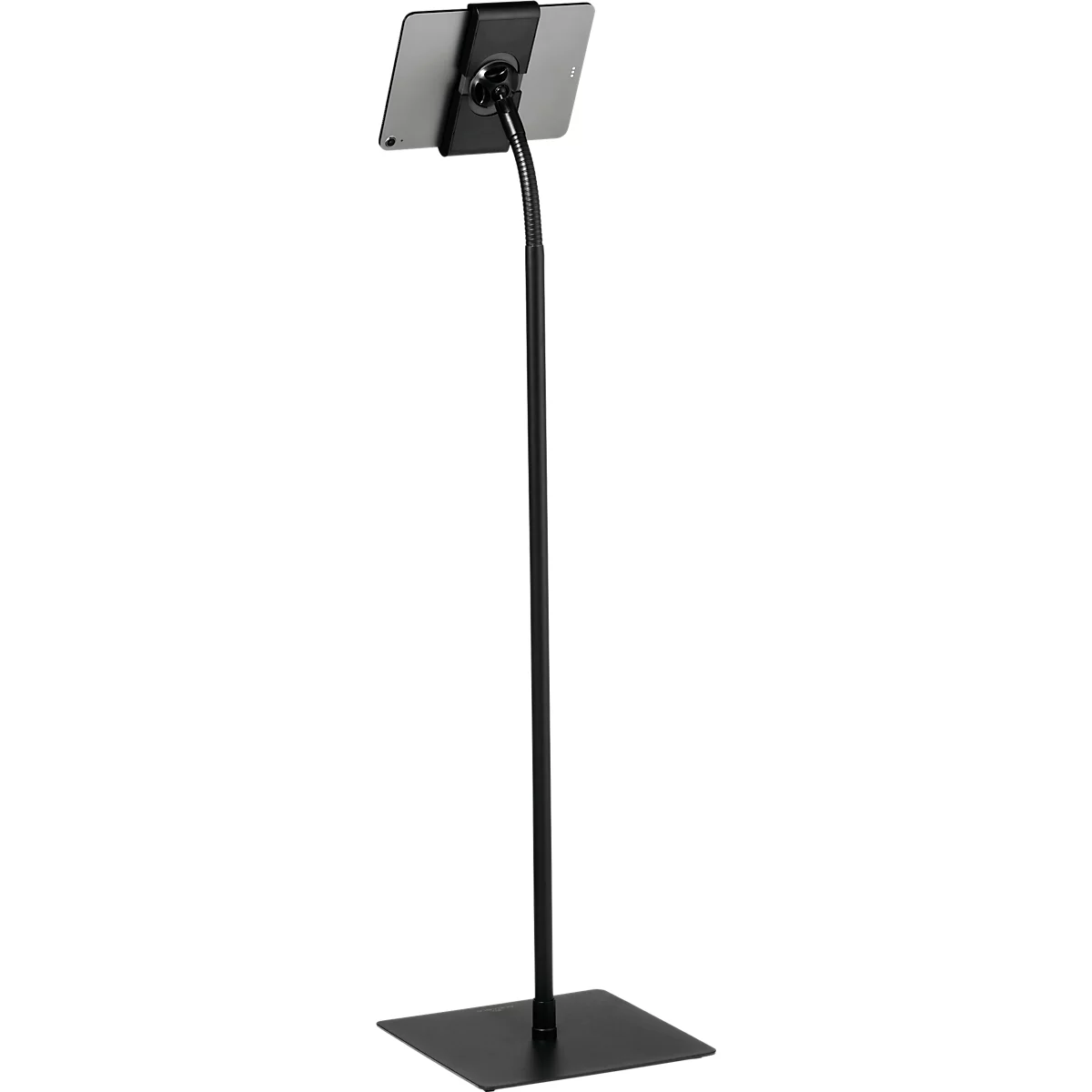 Support pour tablette Durable TOUGH FLOOR, pour 1 tablette de 7 à 13', support au sol, pivotant à 360°, guide-câble, antivol, noir