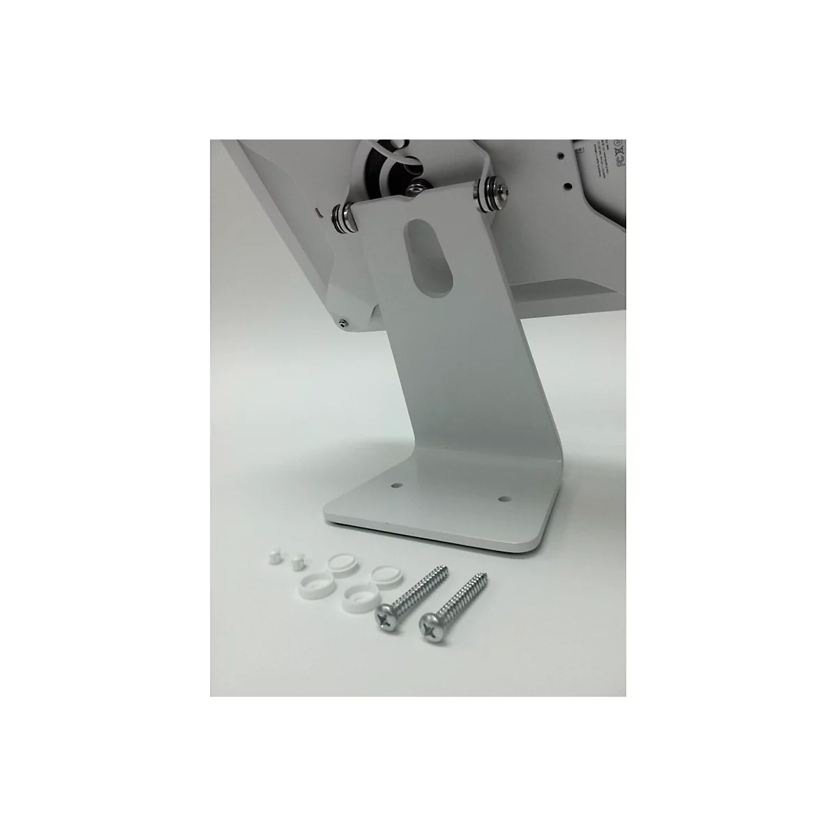 Support pour tablette Executive 360 Compulocks, montage horizontal, orientable à 360°, pivote à 180°, aluminium, blanc