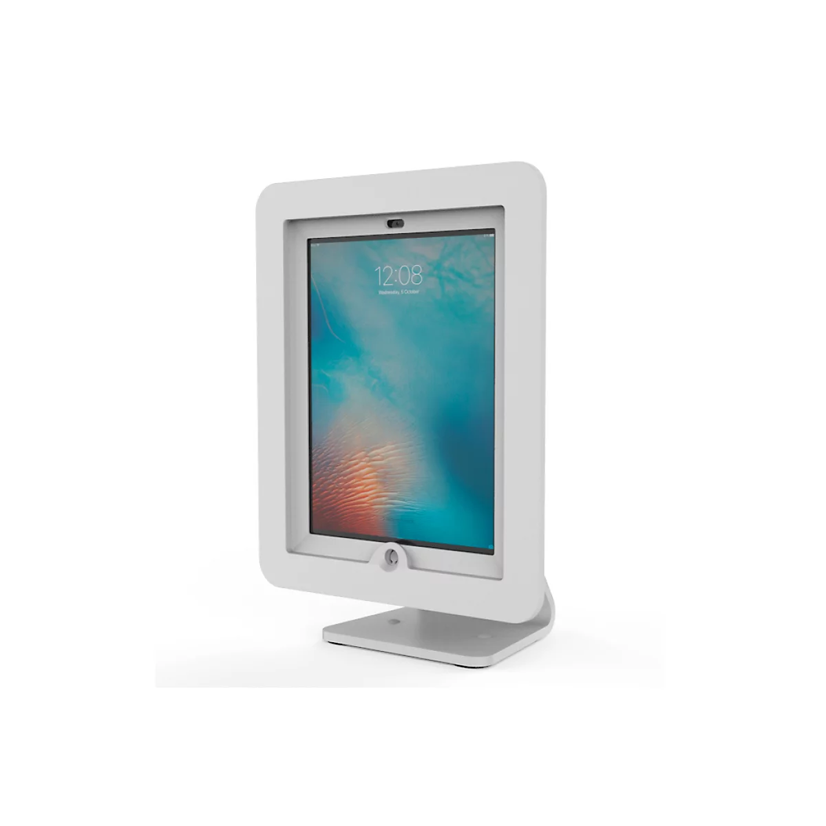 Support pour tablette Executive 360 Compulocks, montage horizontal, orientable à 360°, pivote à 180°, aluminium, blanc