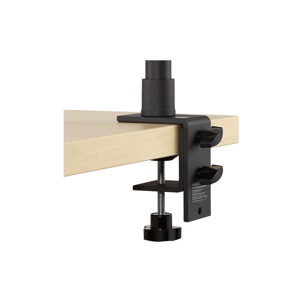 Support télescopique Kensington A1000, pince C, pour microphones/webcams/systèmes d'éclairage, réglable en hauteur, pivotant, noir