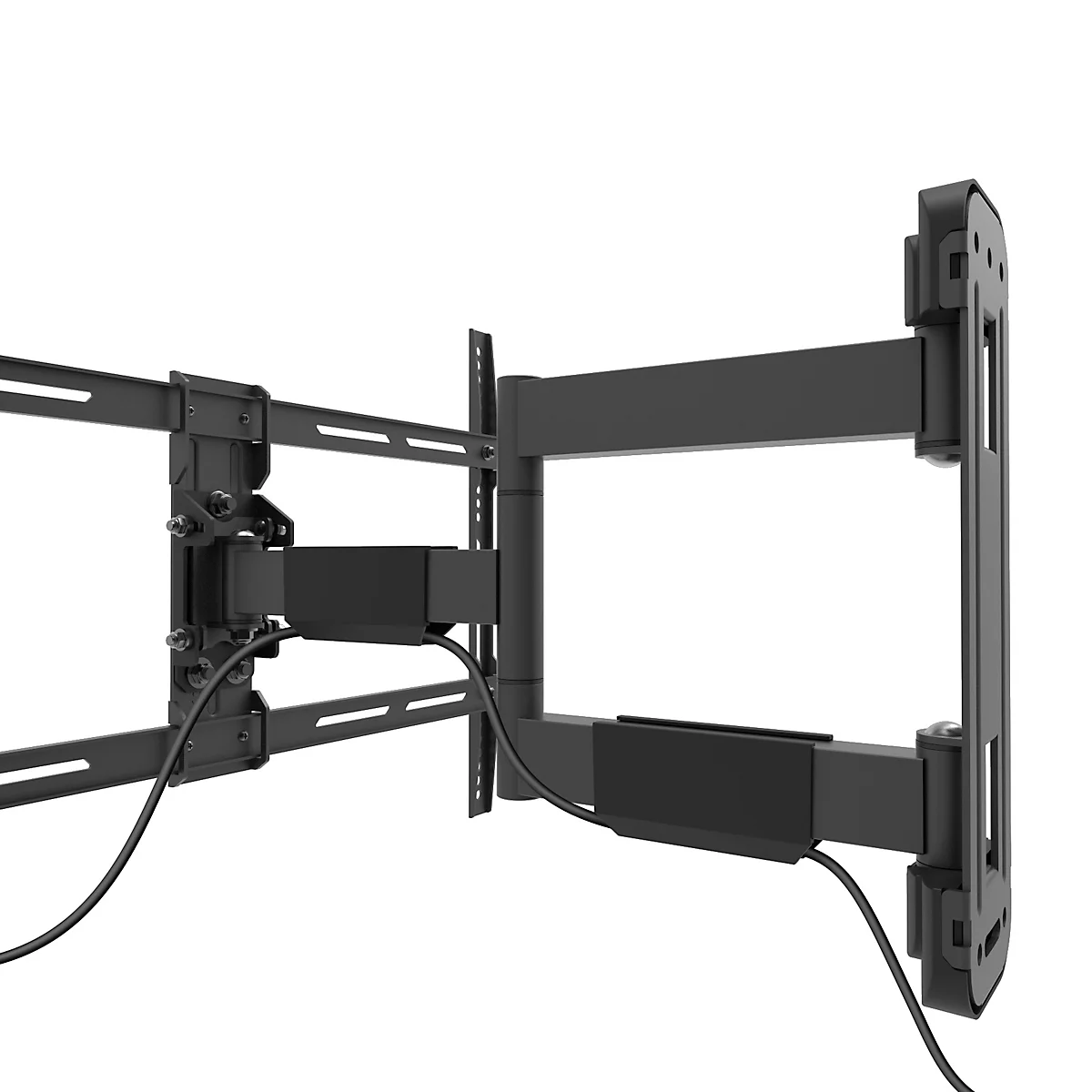 Support TV mural Neomounts by Newstar WL40-550BL16, pour écrans plats jusqu'à 65', jusqu'à 40 kg, inclinable et pivotant, VESA, noir