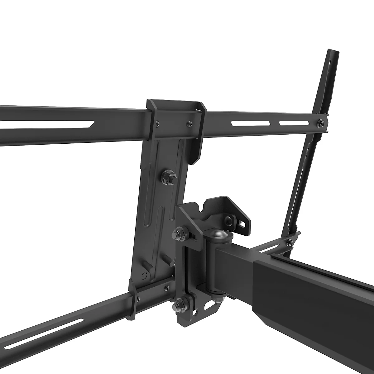 Support TV mural Neomounts by Newstar WL40-550BL16, pour écrans plats jusqu'à 65', jusqu'à 40 kg, inclinable et pivotant, VESA, noir
