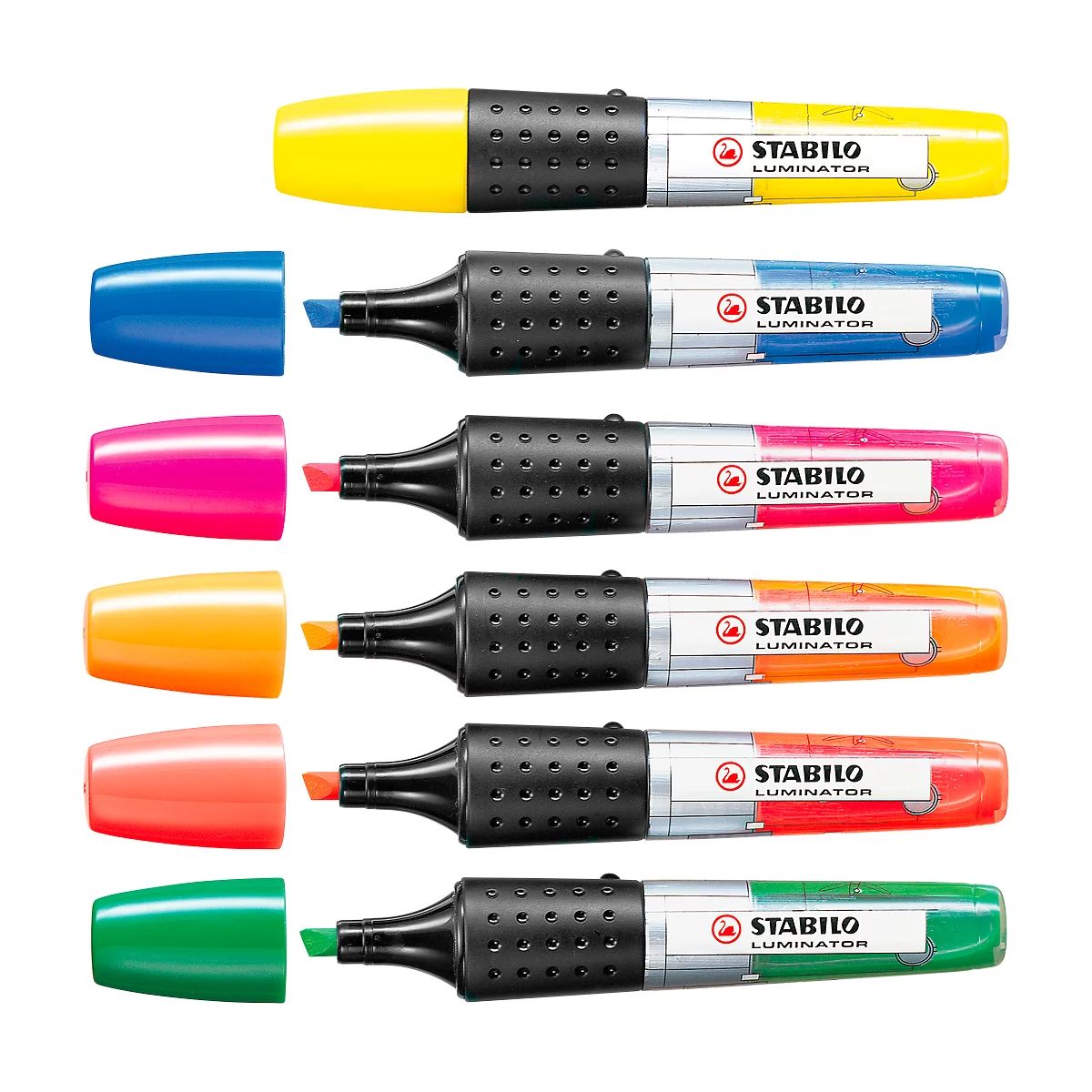 Surligneur Luminator STABILO®, lot de 6