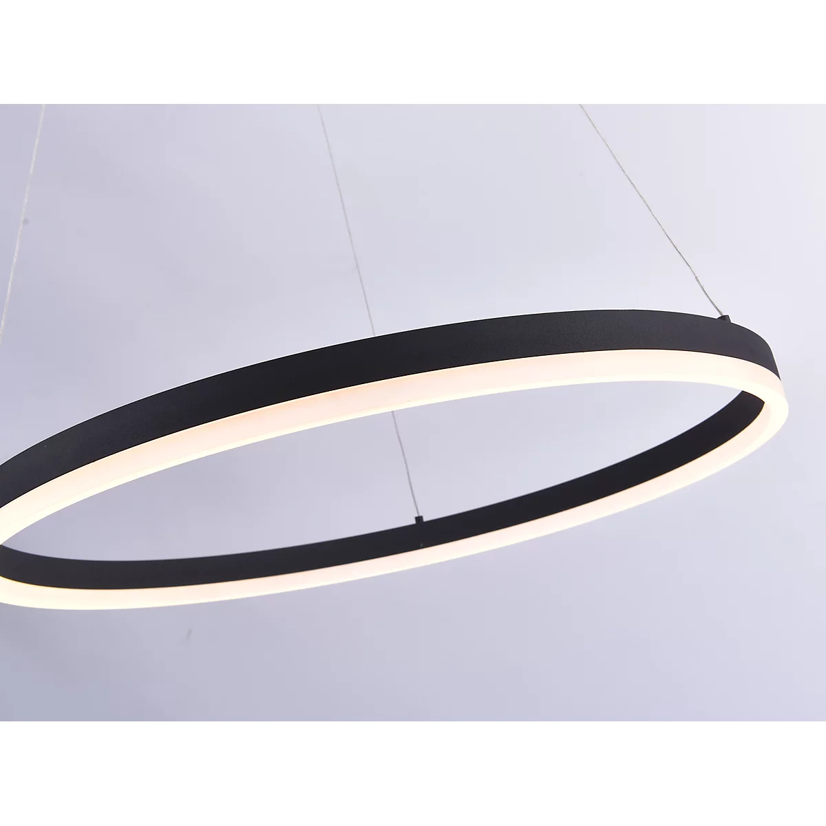 Suspension à LED TITUS, réglable en hauteur, intensité lumineuse variable en continu, LED interchangeables, Ø 600 mm