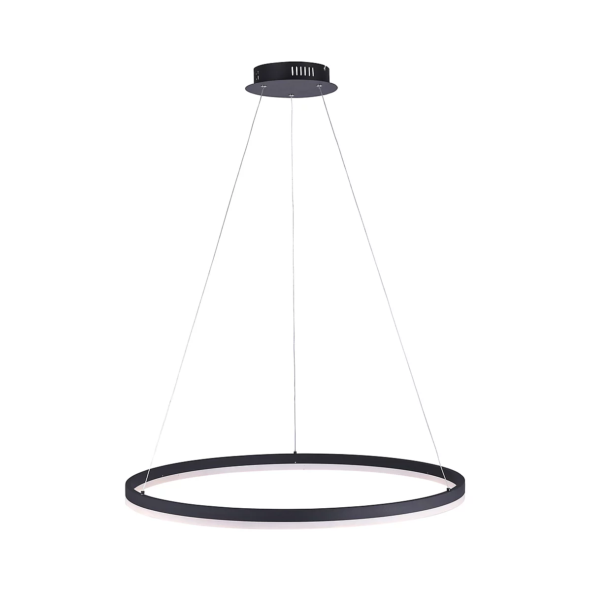 Suspension à LED TITUS, réglable en hauteur, intensité lumineuse variable en continu, LED interchangeables, Ø 800 mm