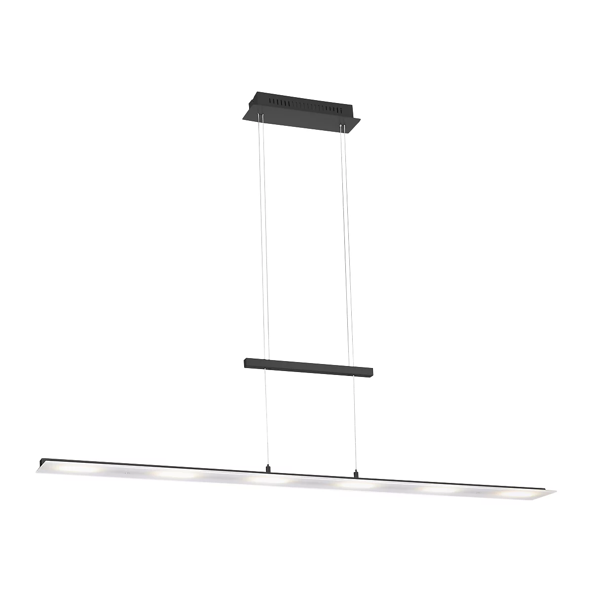 Suspension LED NELE, variateur continu à capteur, 6 x 4 W, 2700 lm, 2700-5000 K, L 1300 x l 120 mm, anthracite