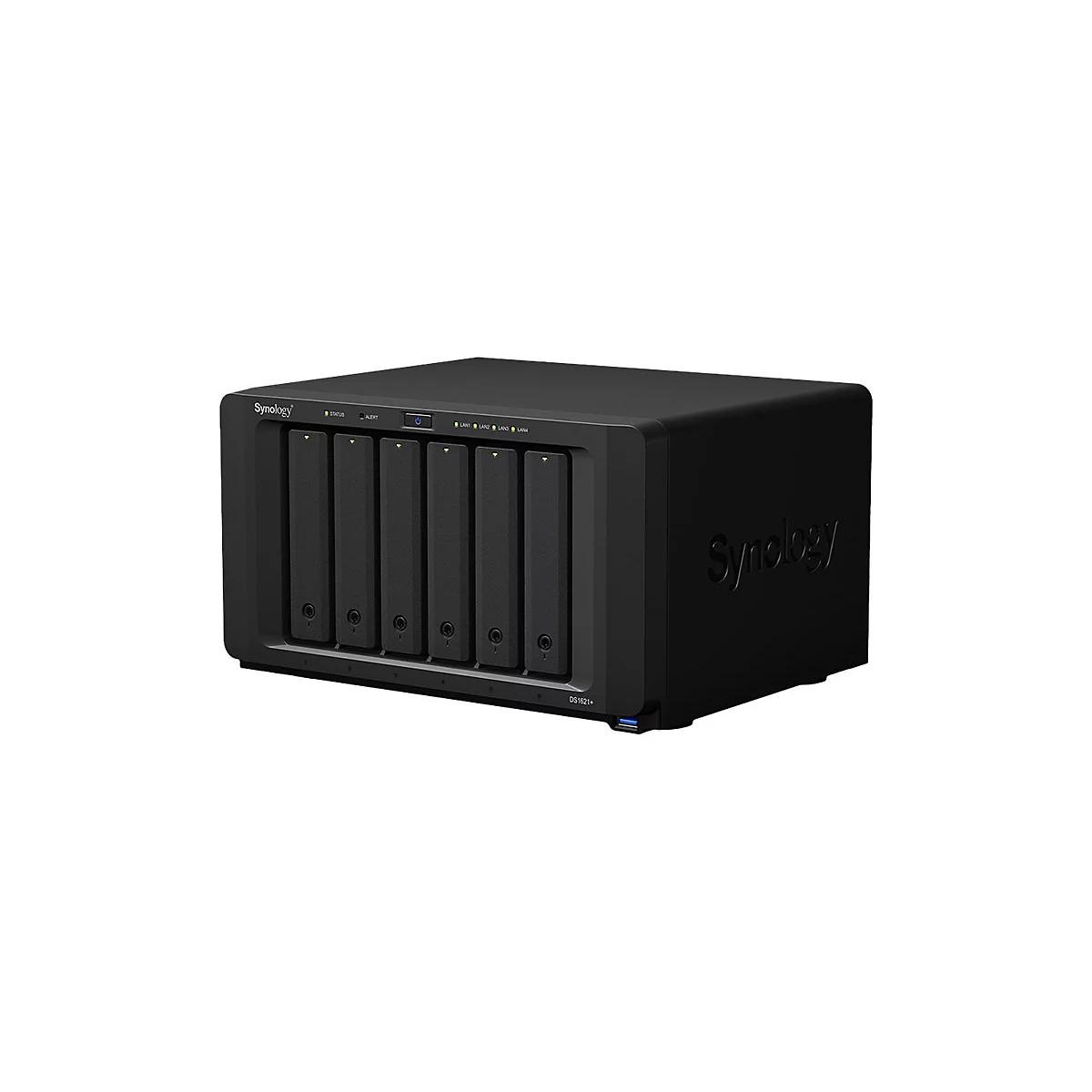 Synology Disk Station DS1621+ - NAS-Server - 6 Schächte - SATA 6Gb/s - RAID 0, 1, 5, 6, 10, JBOD - RAM 4 GB