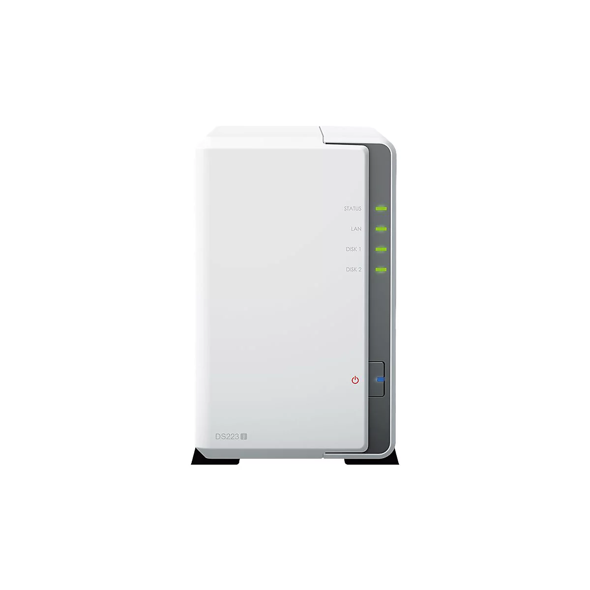 Synology Disk Station DS223J - NAS-Server - SATA 6Gb/s - RAID 0, 1, JBOD - RAM 1 GB - Gigabit Ethernet