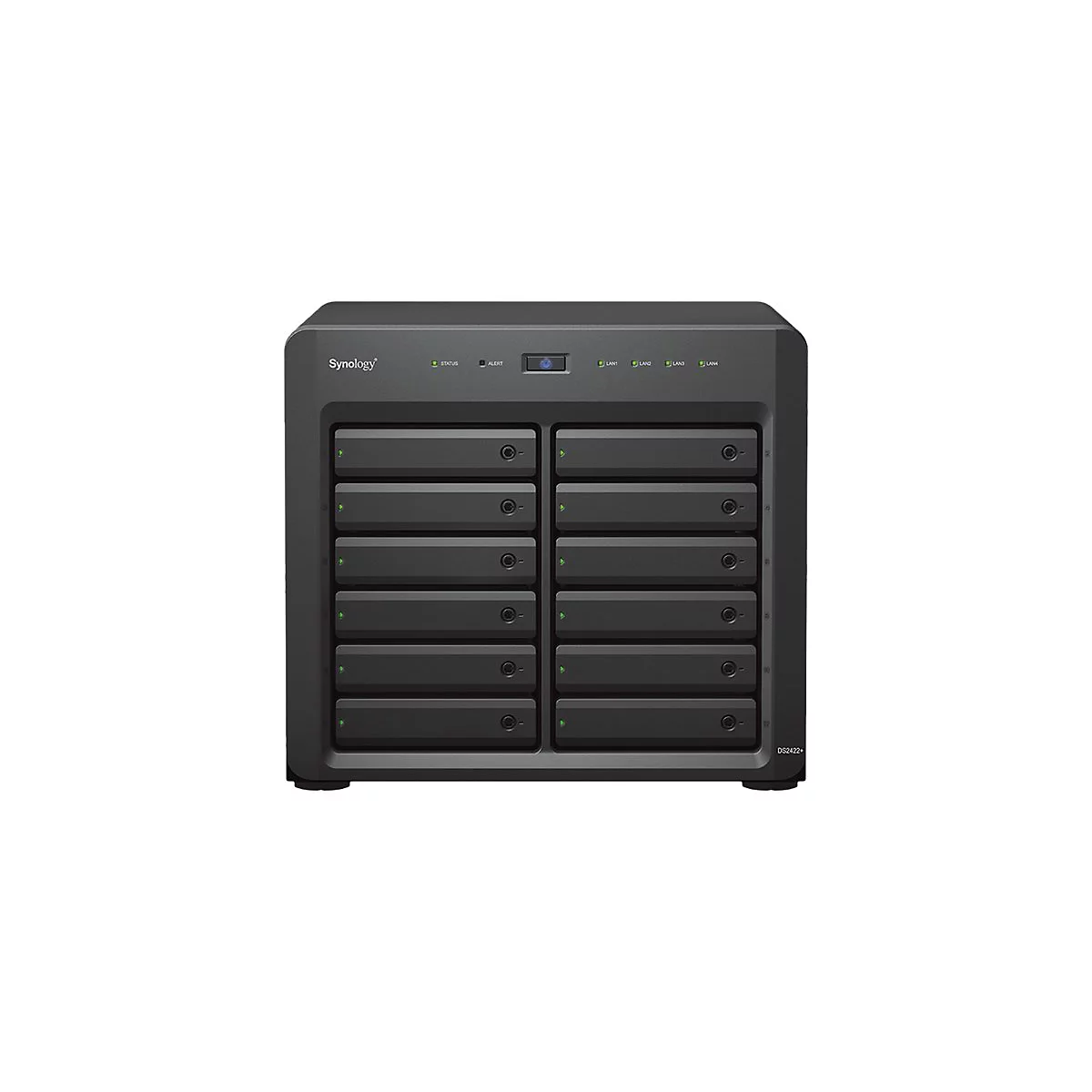 Synology Disk Station DS2422+ - NAS-Server - 12 Schächte - SATA 3Gb/s - RAID 0, 1, 5, 6, 10, JBOD - RAM 4 GB