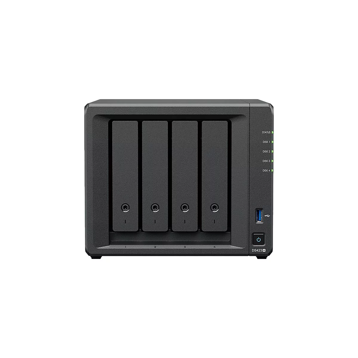 Synology Disk Station DS423+ - NAS-Server - 4 Schächte - SATA 6Gb/s - RAID 0, 1, 5, 6, 10, JBOD - RAM 2 GB