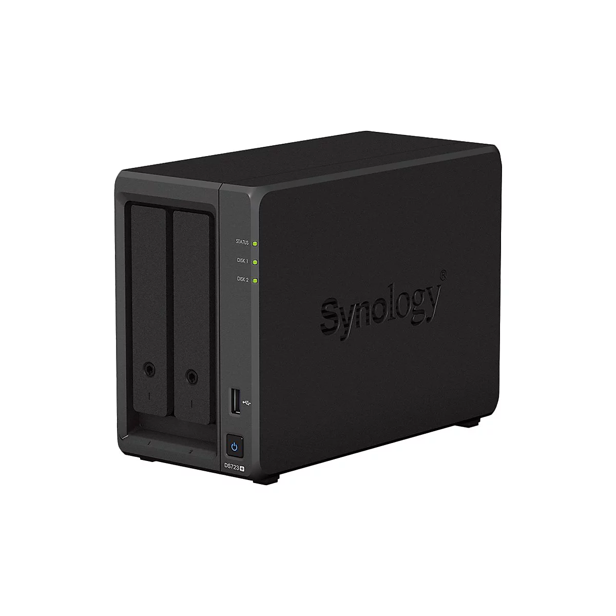 Synology Disk Station DS723+ - NAS-Server - 2 Schächte - RAID JBOD, 0, 1 - RAM 2 GB - Gigabit Ethernet