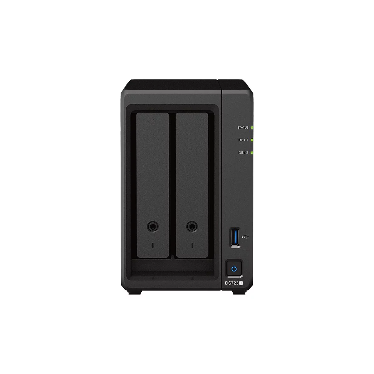 Synology Disk Station DS723+ - NAS-Server - 2 Schächte - RAID JBOD, 0, 1 - RAM 2 GB - Gigabit Ethernet