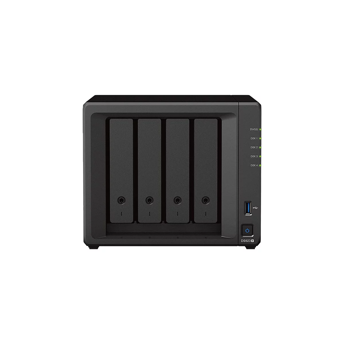 Synology Disk Station DS923+ - NAS-Server - 4 Schächte - SATA 6Gb/s / eSATA - RAID 0, 1, JBOD, 5, 6, 10 - RAM 4 GB