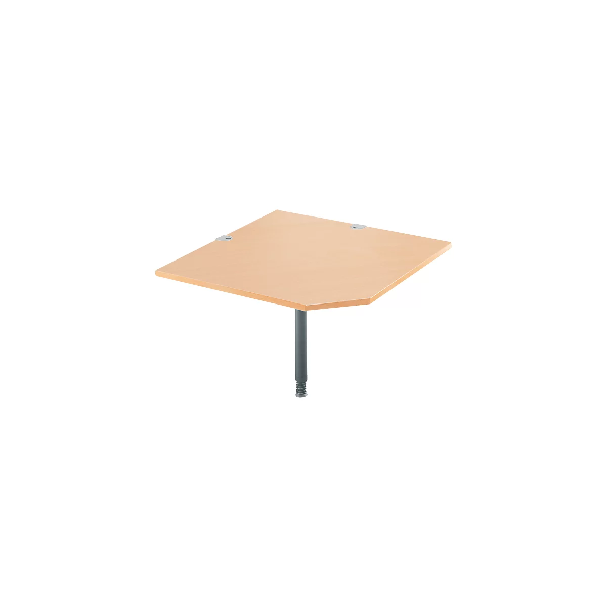 Systeemhoekplaat, CAD, voet, B 1200 mm x D 1200 mm, beuken/antraciet