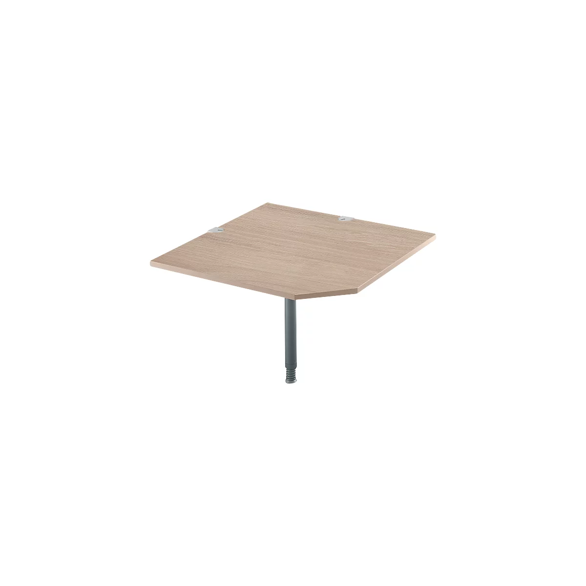 Systeemhoekplaat, CAD, voet, B 1200 mm x D 1200 mm, eiken/antraciet