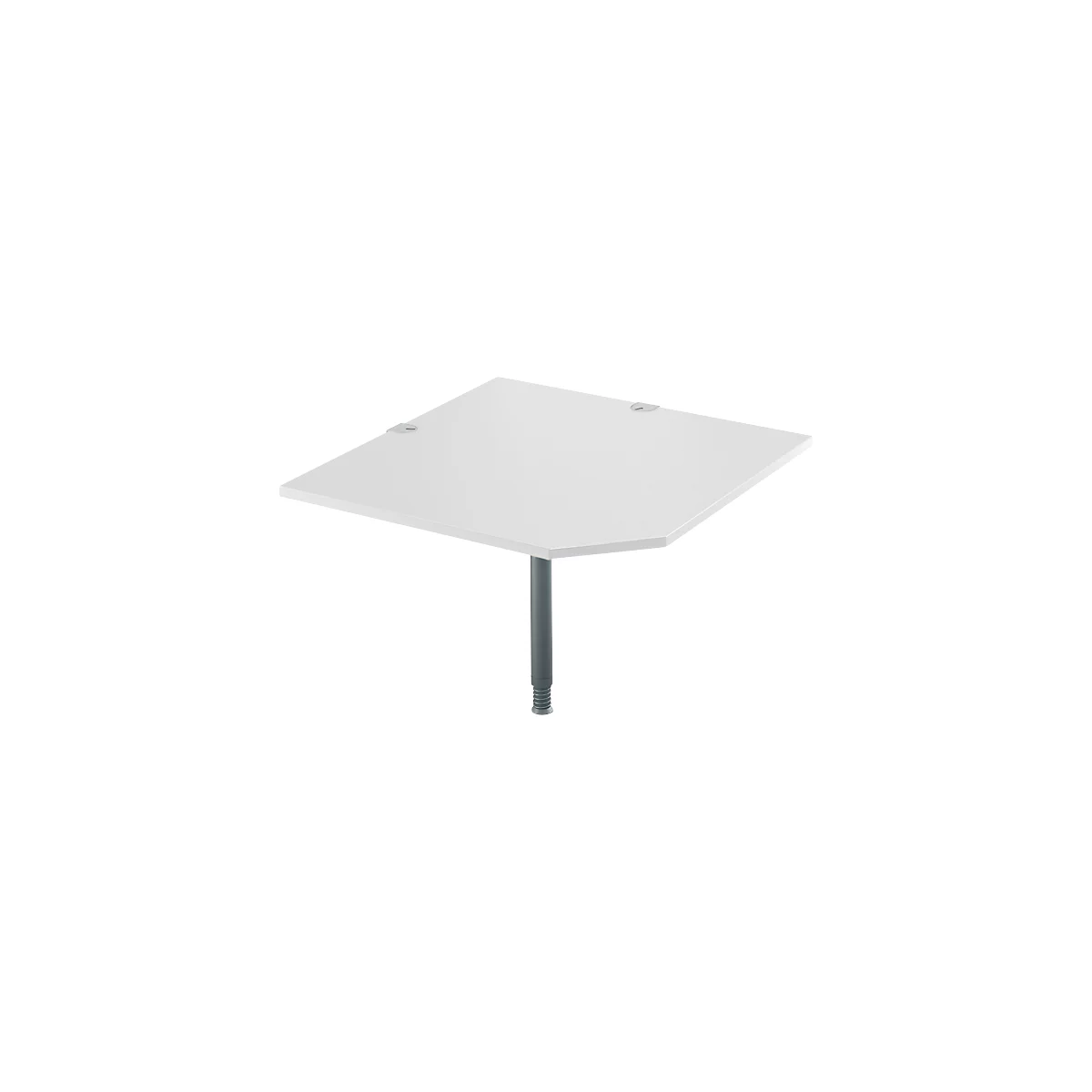 Systeemhoekplaat, CAD, voet, B 1200 mm x D 1200 mm, wit/antraciet