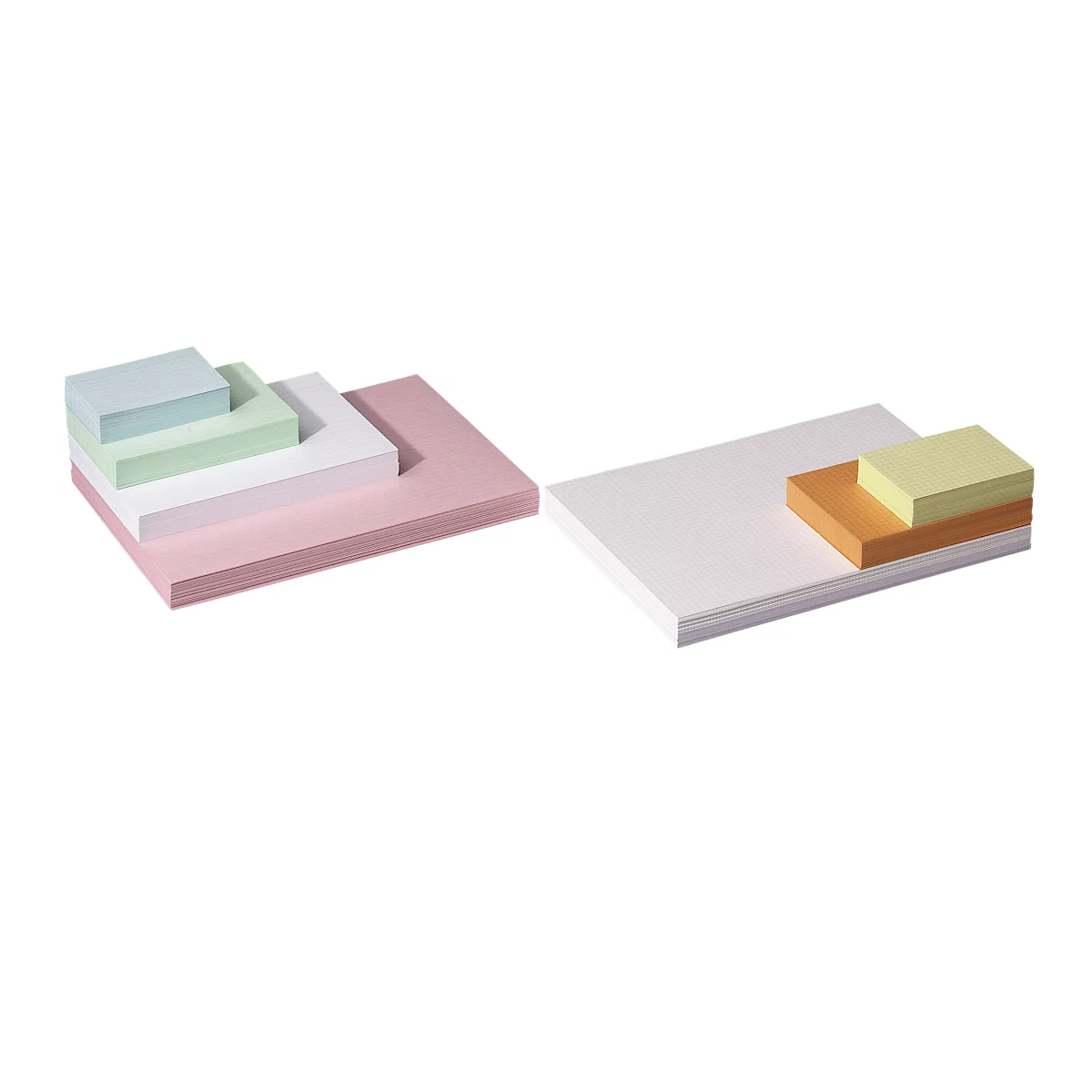 Systeemkaarten, gelinieerd, papier, 100 stuks, groen, A6