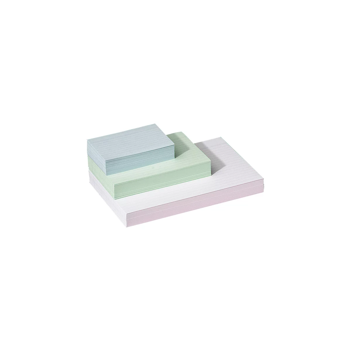 Systeemkaarten, gelinieerd, papier, 100 stuks, wit, A7