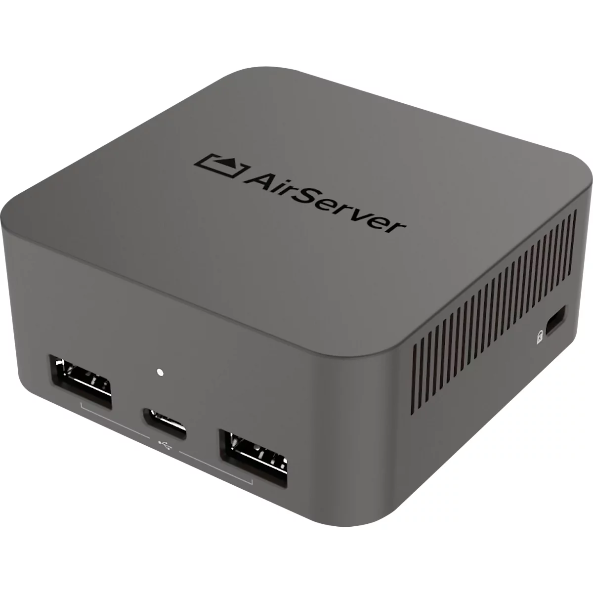Système de partage d'écran Legamaster Airserver Connect 3, 3840 x 2160 px, jusqu'à 12 flux simultanés, HDMI/USB/LAN/Wi-Fi, L 78 x P 78 x H 34 mm, noir