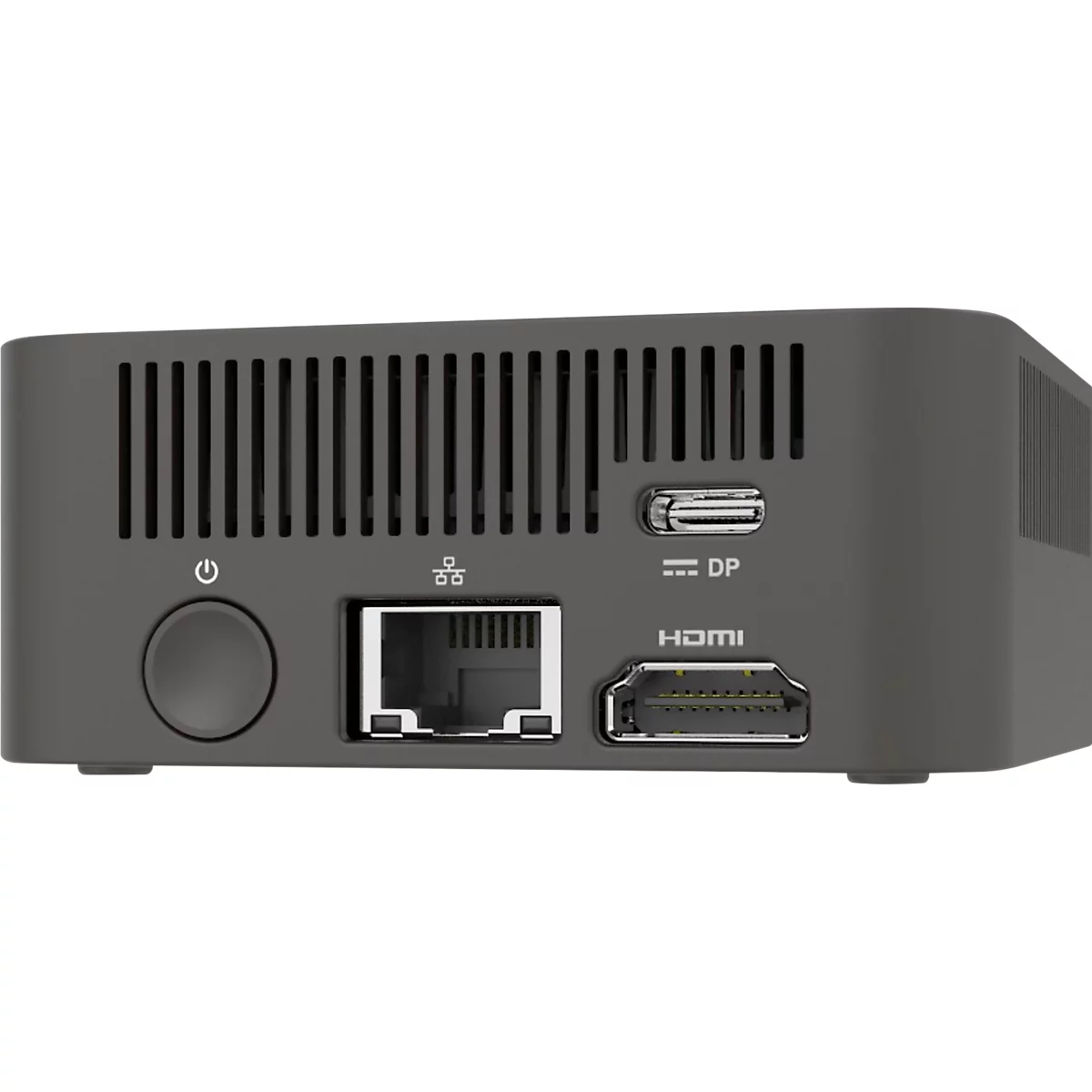 Système de partage d'écran Legamaster Airserver Connect 3, 3840 x 2160 px, jusqu'à 12 flux simultanés, HDMI/USB/LAN/Wi-Fi, L 78 x P 78 x H 34 mm, noir