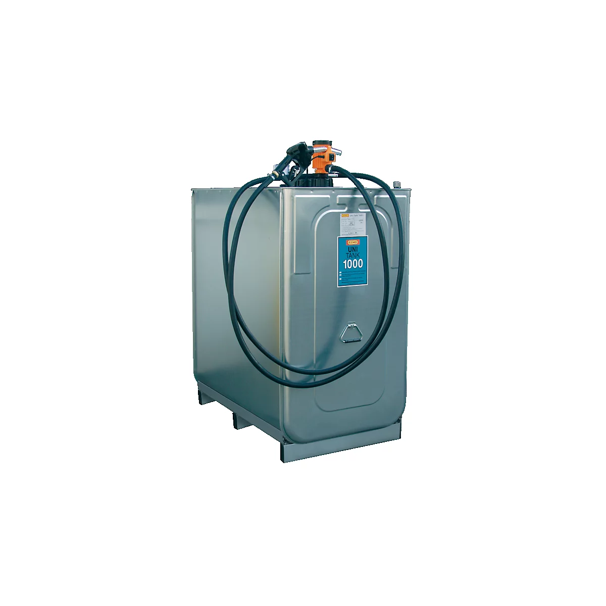 Système de réservoir diesel CEMO UNI-Tank, ensemble de démarrage, volume de 1000 l, pompe électrique 230 V, 30 l/min