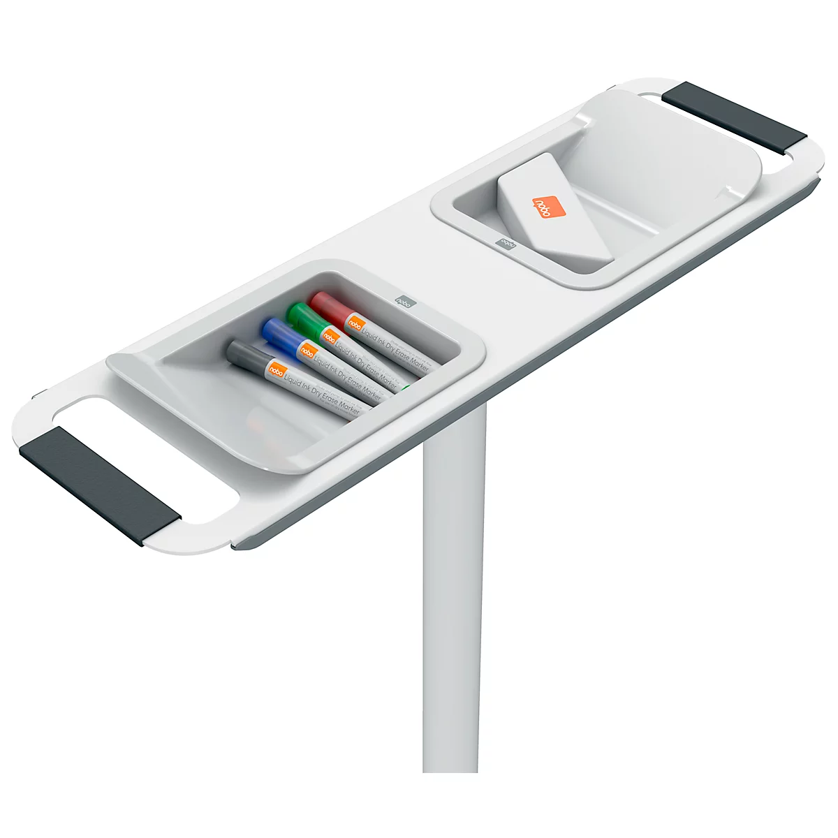 Système de tableau blanc et de tableau de notes mobile Nobo Move &amp; Meet, 2 tableaux blancs, 2 tableaux de notes, 900 x 1800 mm, magnétique, mobile