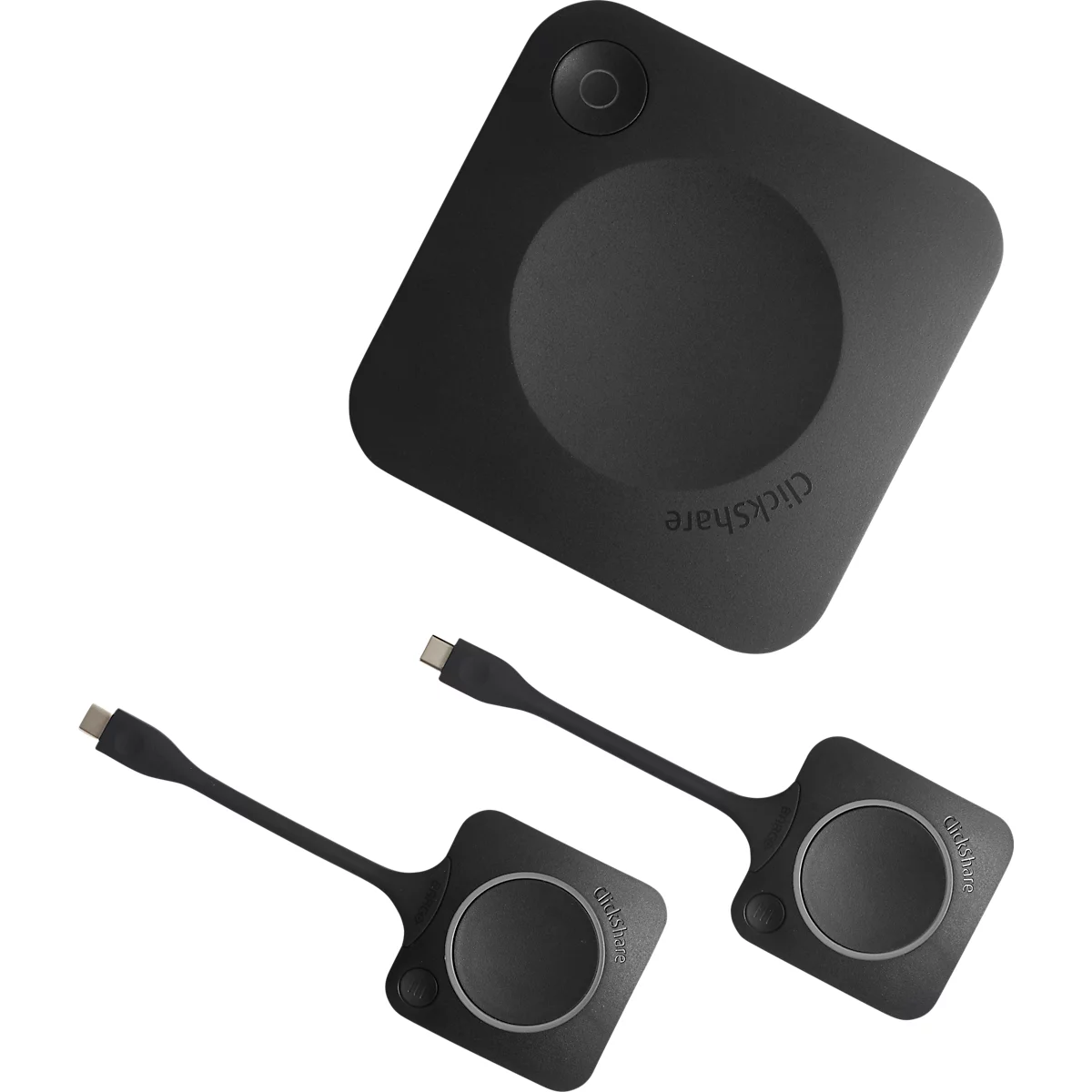 Système de vidéoconférence Barco ClickShare C-10, pour salles moyennes/grandes, jusqu'à 30 m, 3840 x 2160 px, USB/LAN/WLAN/HDMI, 2 boutons ClickShare