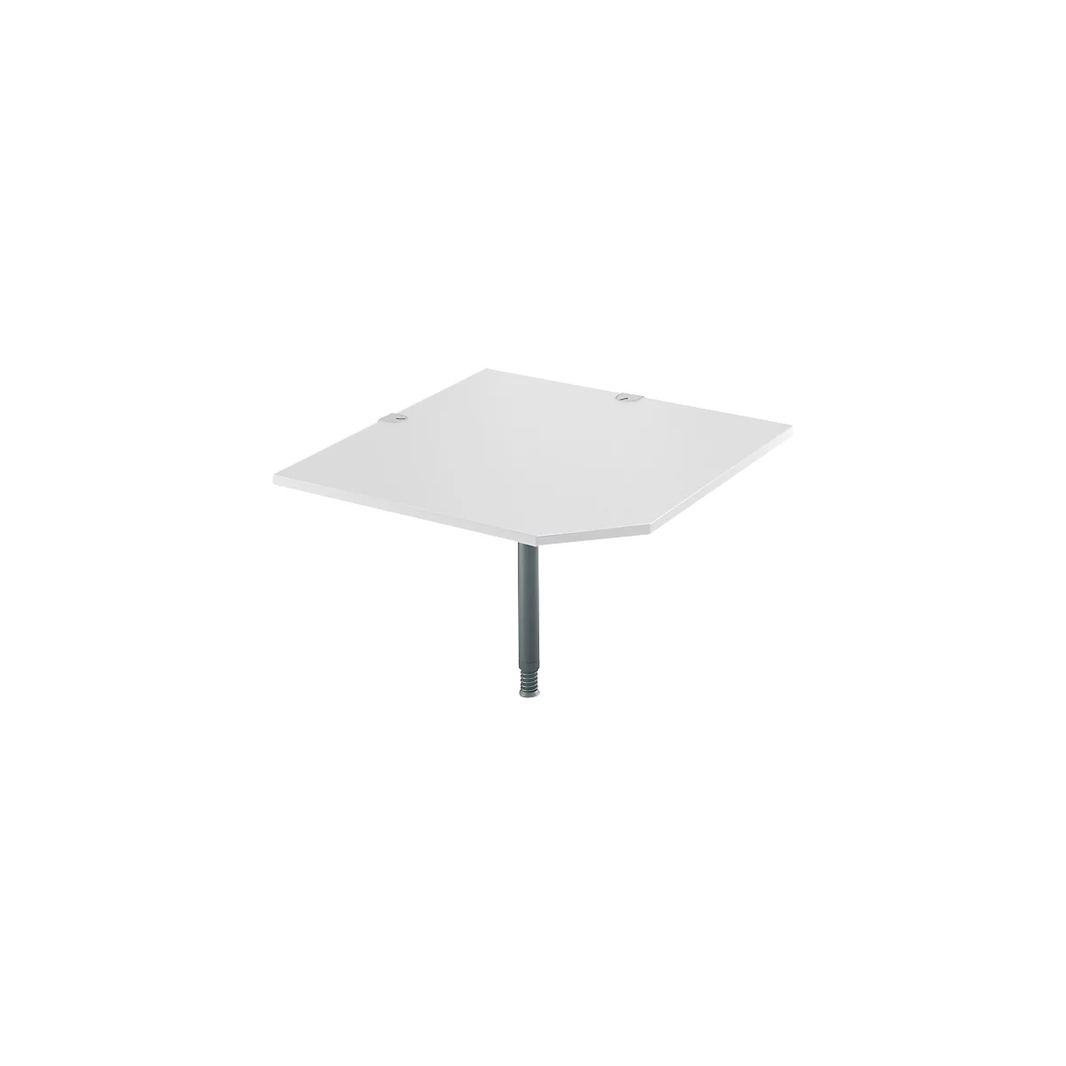 Systemwinkelplatte, CAD, Fuß, B 1200 mm x T 1200 mm, lichtgrau/anthrazit
