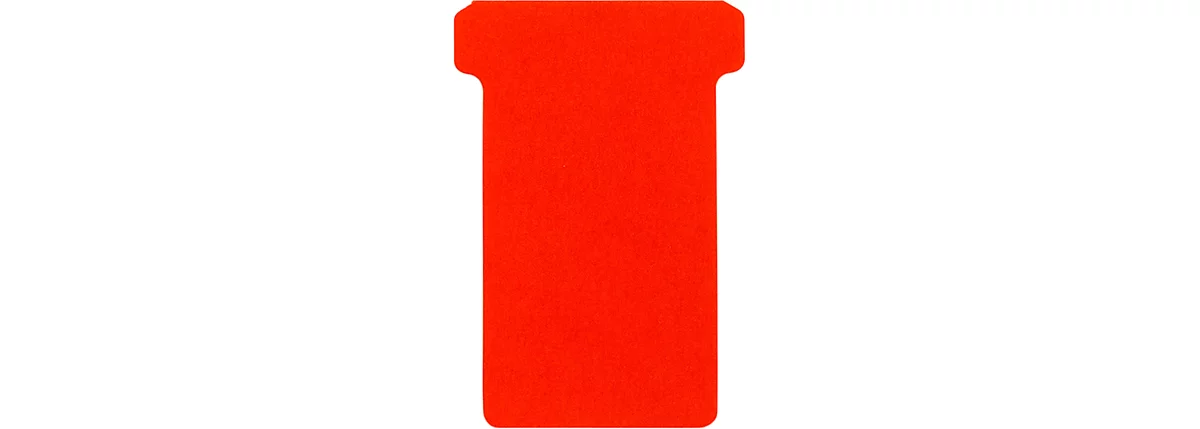 T-sleufkaarten, formaat 2, B 48 x H 85 mm, voor paneelelementen 63/48 mm, etiketteerbaar, FSC®-gecertificeerd papier, rood, 100 st.