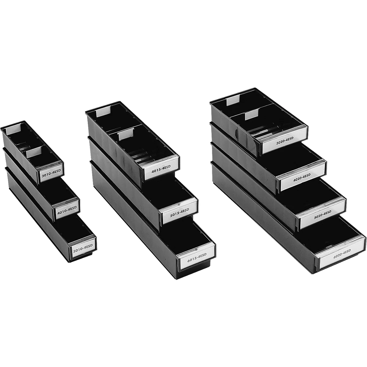 Tabique D-15-4 ESD para cajón Treston, 10 piezas