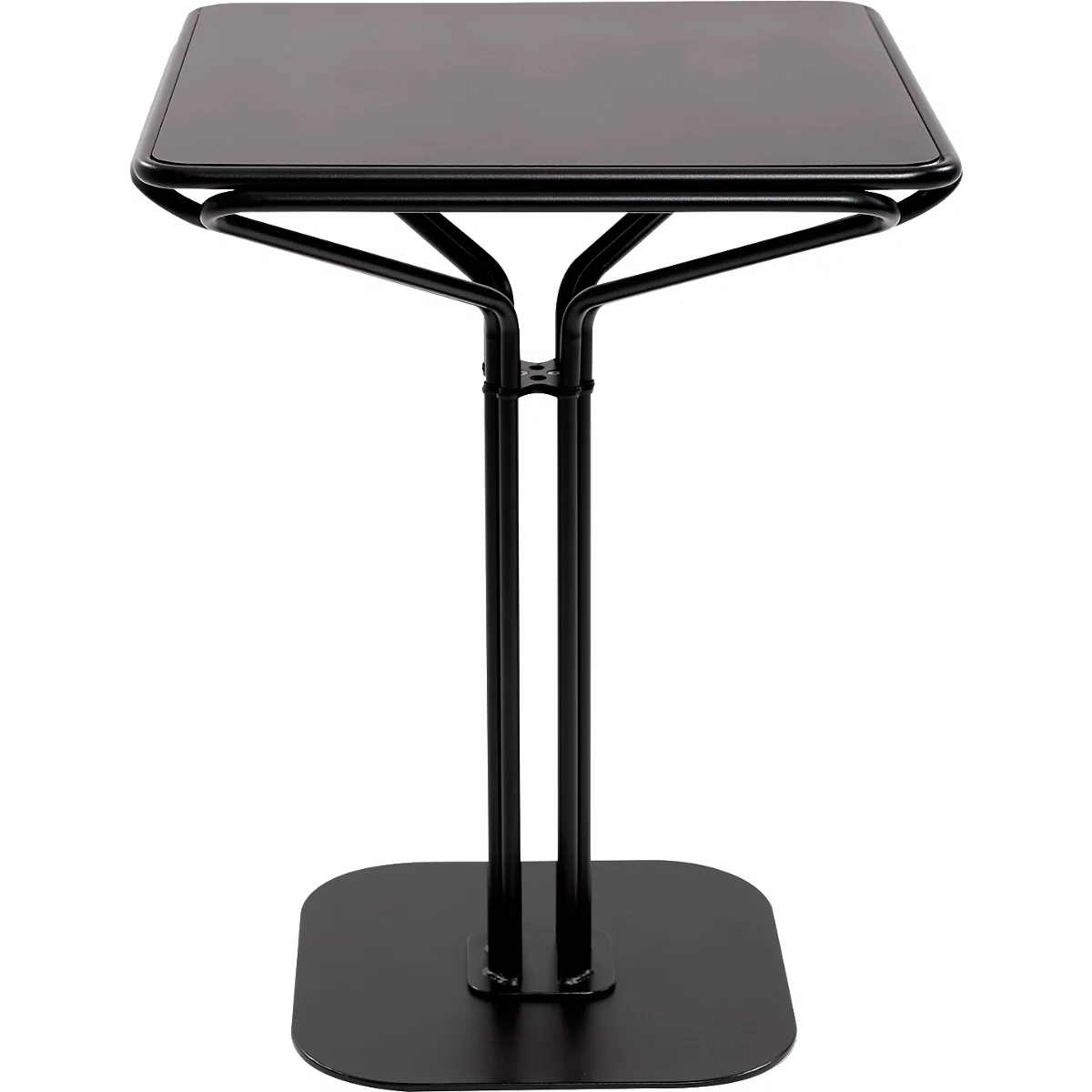 Table Bistro 60X60 Plateau laqué noir
