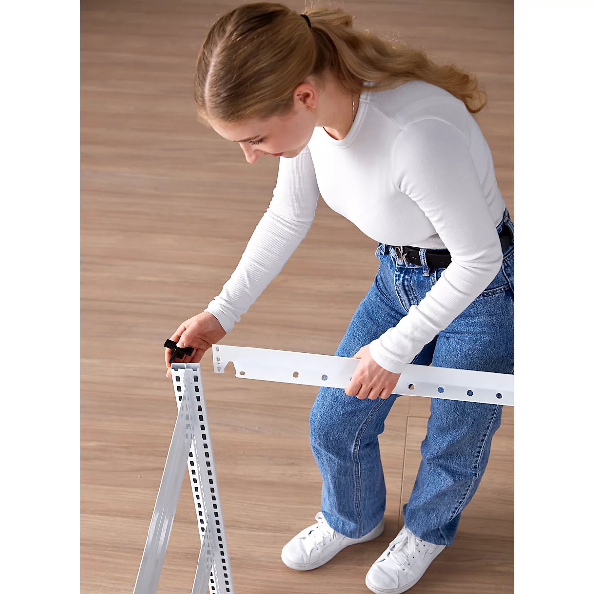 Table créative mobile ORDO Professional – acier - table de base - surface d'écriture amovible – l. 810 x P 635 x H 825 mm - blanc trafic RAL 9016